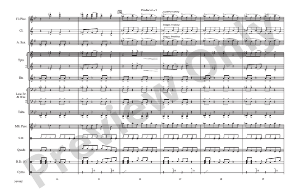 Step Up – Marching Band Conductor Score & Parts (Digital Download)