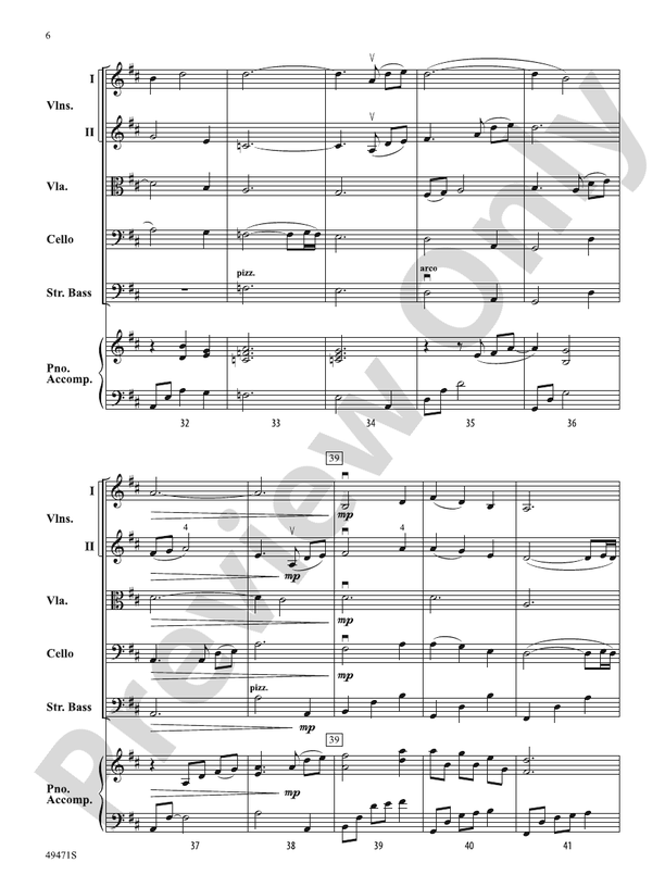 Ruby Mountain Serenade - String Orchestra Conductor Score & Parts (Digital Download)