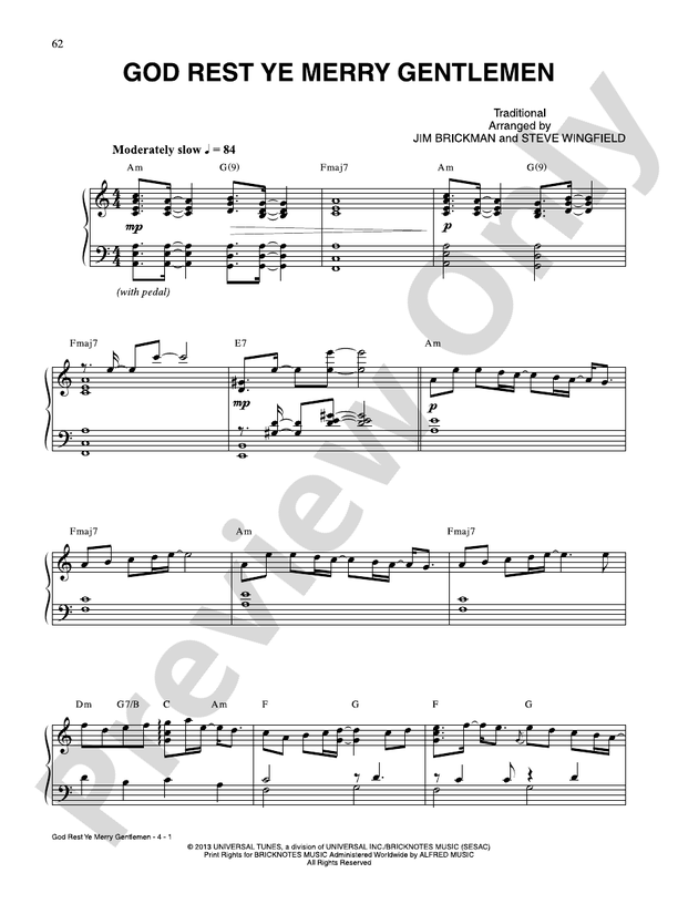 God Rest Ye Merry, Gentlemen - DSM-PS-0015758 - Piano (Digital Download)