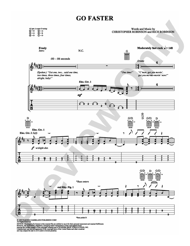 Go Faster - Guitar TAB (Digital Download)