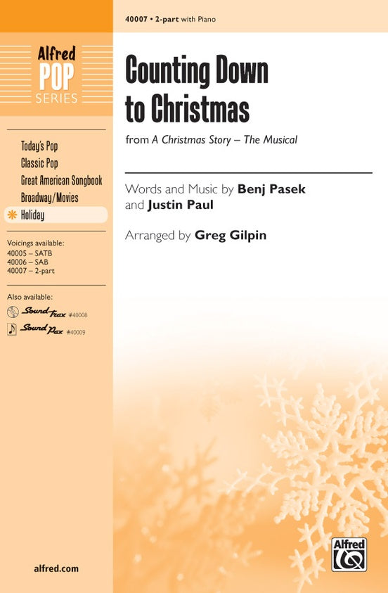 Counting Down to Christmas: A Christmas Story, The Musical - 2-Part Choral Octavo (Digital Download)