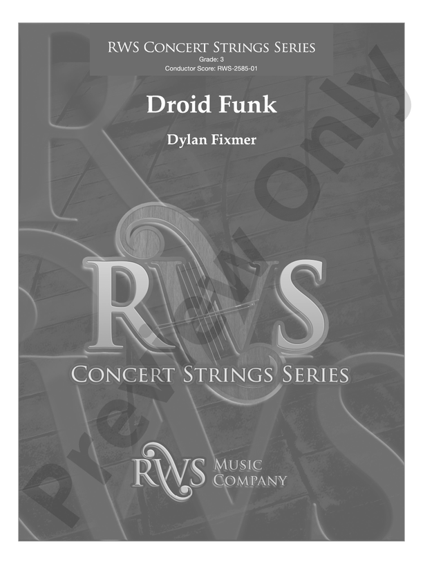 Droid Funk - String Orchestra Conductor Score & Parts (Digital Download)