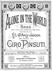 Alone In The World - Eb Major Vocal/Piano (Digital Download)