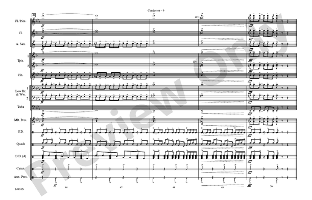 How the West Was Won – Marching Band Conductor Score & Parts (Digital Download)