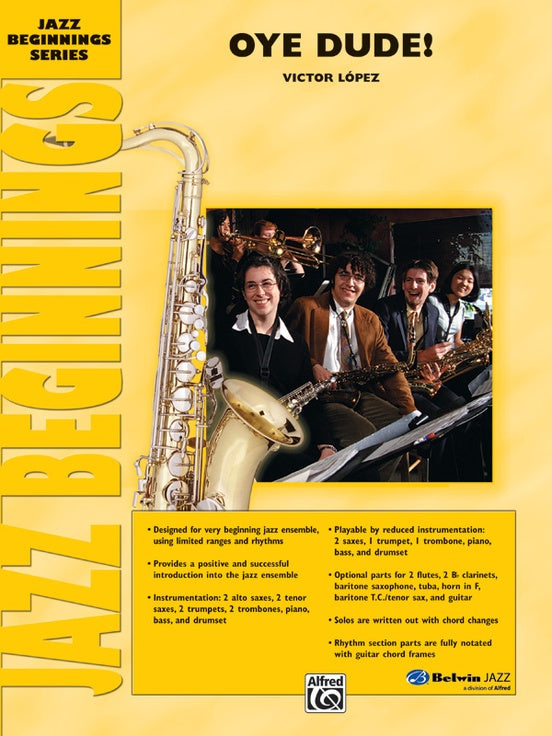 Oye Dude! - Jazz Ensemble Conductor Score & Parts(Digital Download)