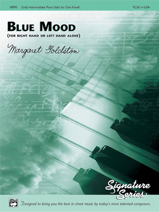 Blue Mood (for right hand or left hand alone) - Piano Solo (Digital Download)