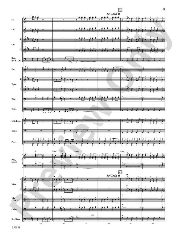 Fame (from the motion pictureFame) - Full Orchestra Conductor Score & Parts (Digital Download)