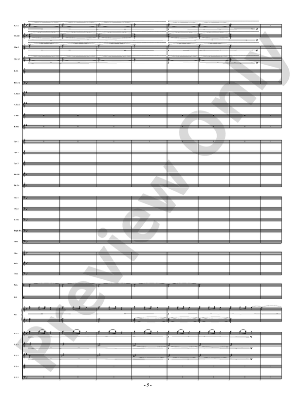 Ukrainian Bell Carol (Featuring a Small Woodwind Ensemble or Piano with Band) - Concert Band Conductor Score & Parts(Digital Download)