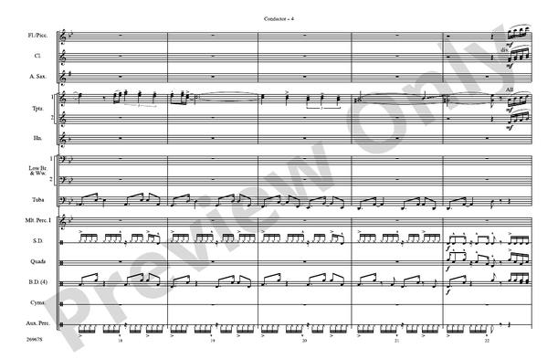 Los Conquistadores – Marching Band Conductor Score & Parts (Digital Download)