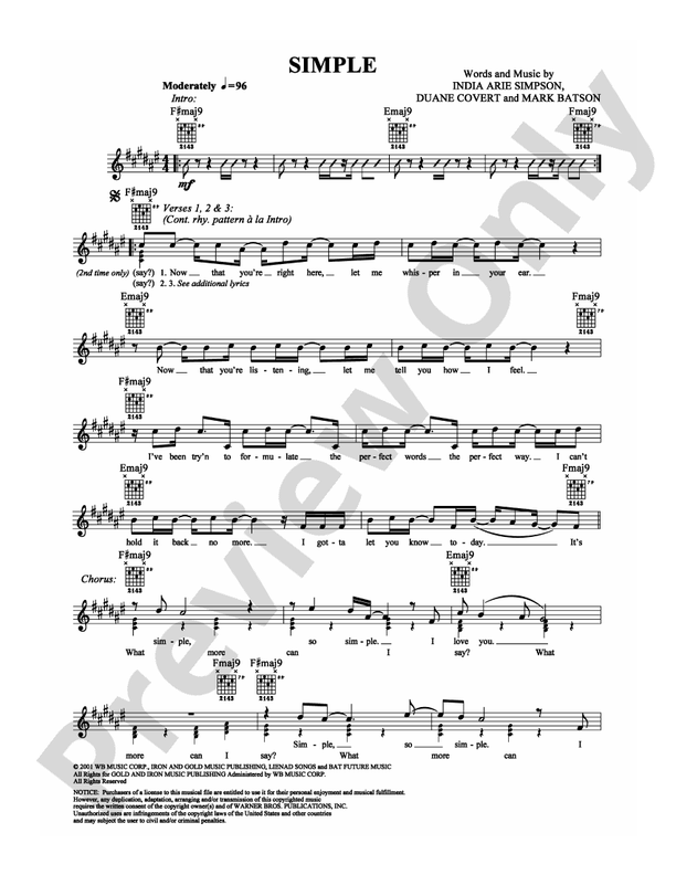 Simple - Easy Guitar (Digital Download)