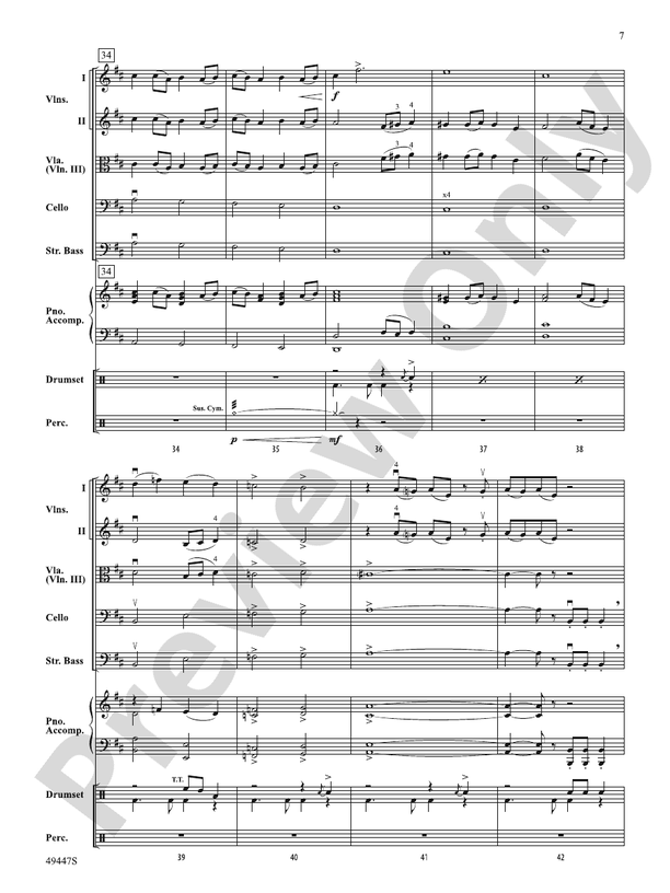Violento - String Orchestra Conductor Score & Parts (Digital Download)
