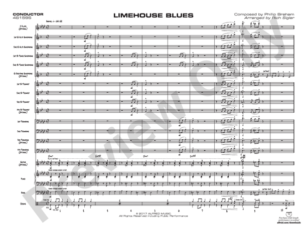 Limehouse Blues – Jazz Ensemble Conductor Score & Parts (Digital Download)