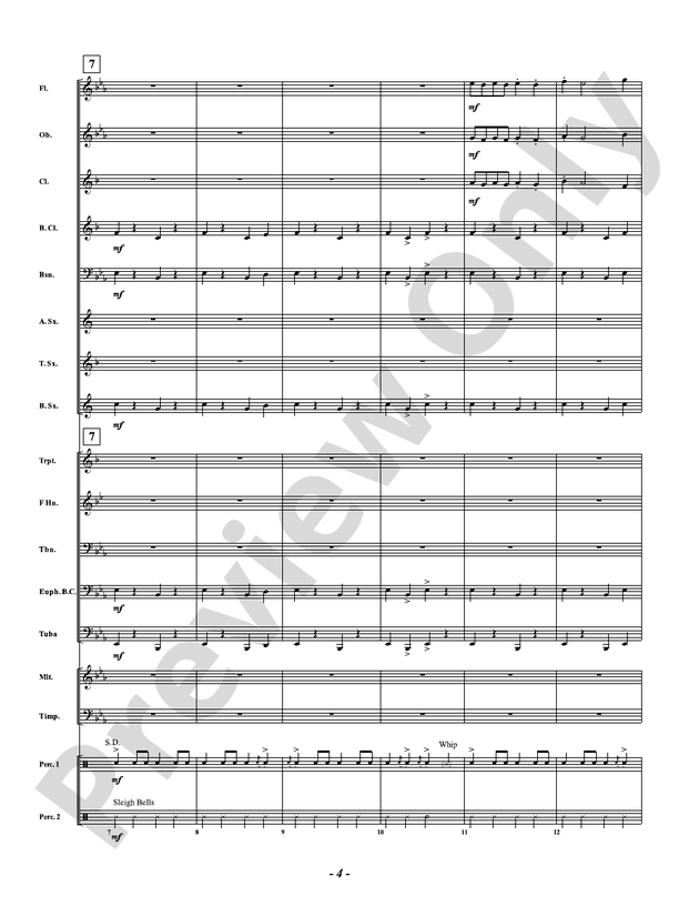 Elfie Stick - Concert Band Conductor Score & Parts (Digital Download)