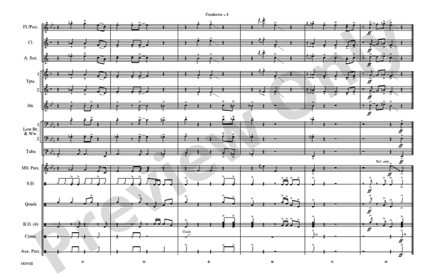 Great Balls of Fire (Arr. Nick Baratta) – Marching Band Conductor Score & Parts (Digital Download)