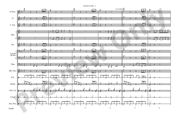 Papa's Got a Brand New Bag – Marching Band Conductor Score & Parts (Digital Download)