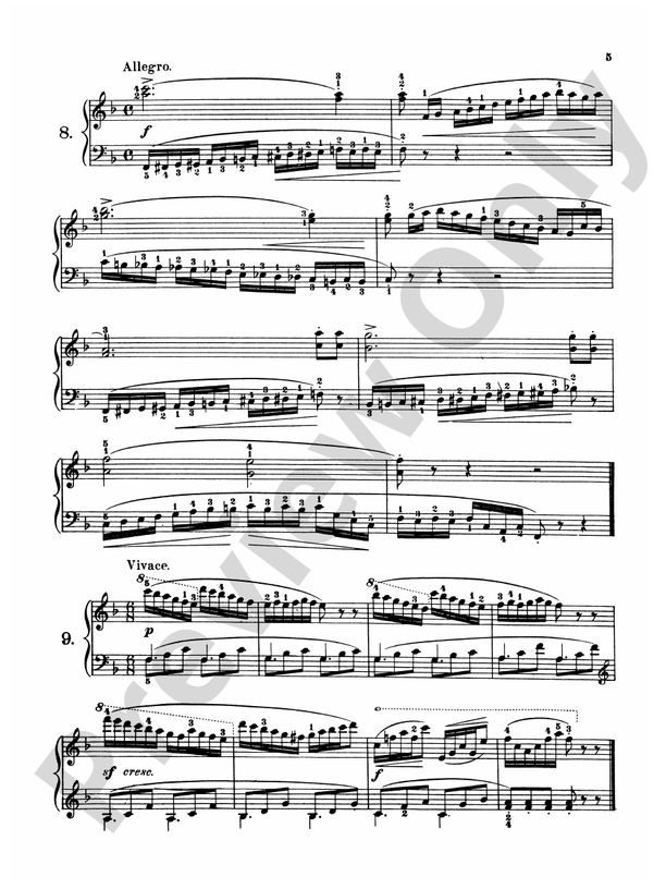 Czerny - 160 Eight-Measure Exercises, 821 - Piano Solo (Digital Download)