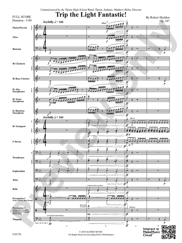Trip the Light Fantastic! - Concert Band Conductor Score & Parts(Digital Download)