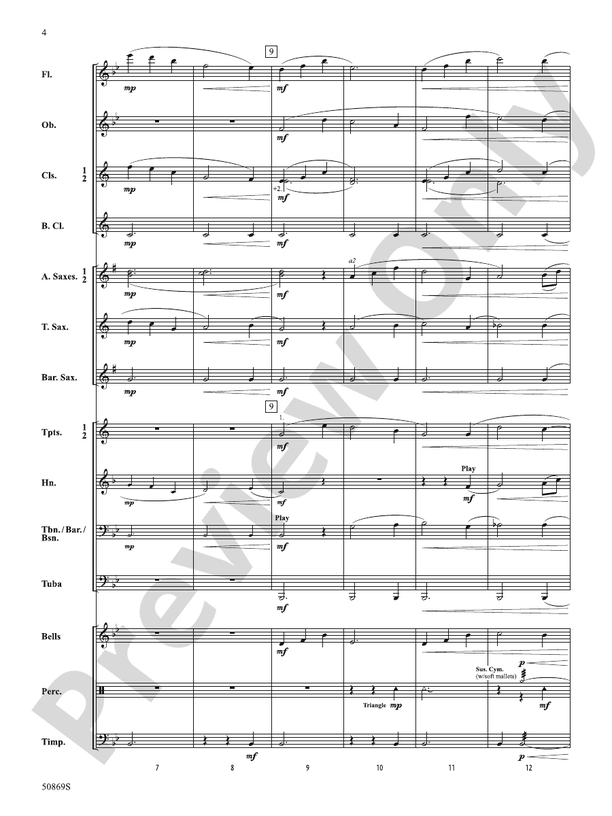 Blessing Wind – Concert Band Conductor Score & Parts