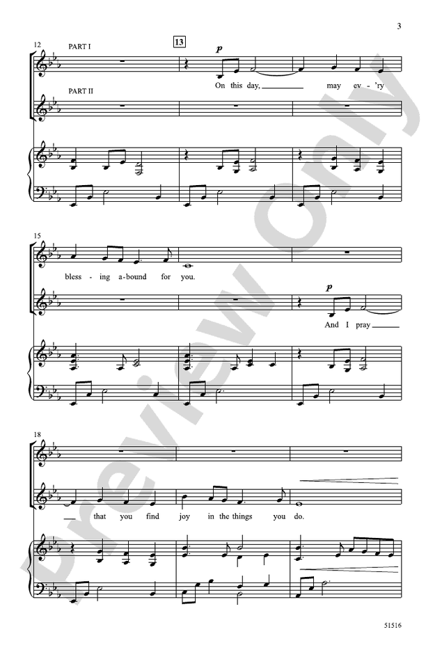 Pax Tecum - 2 Part Treble Choral Octavo (Digital Download)