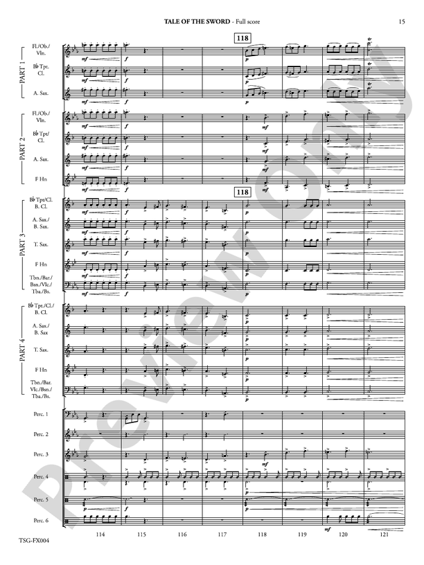Tale of the Sword (Flexible Arrangement) - Concert Band Conductor Score & Parts (Digital Download)