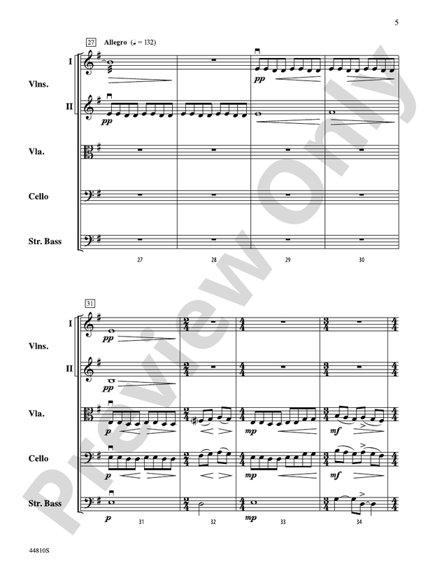 Hidden Dimensions - String Orchestra Conductor Score & Parts (Digital Download)