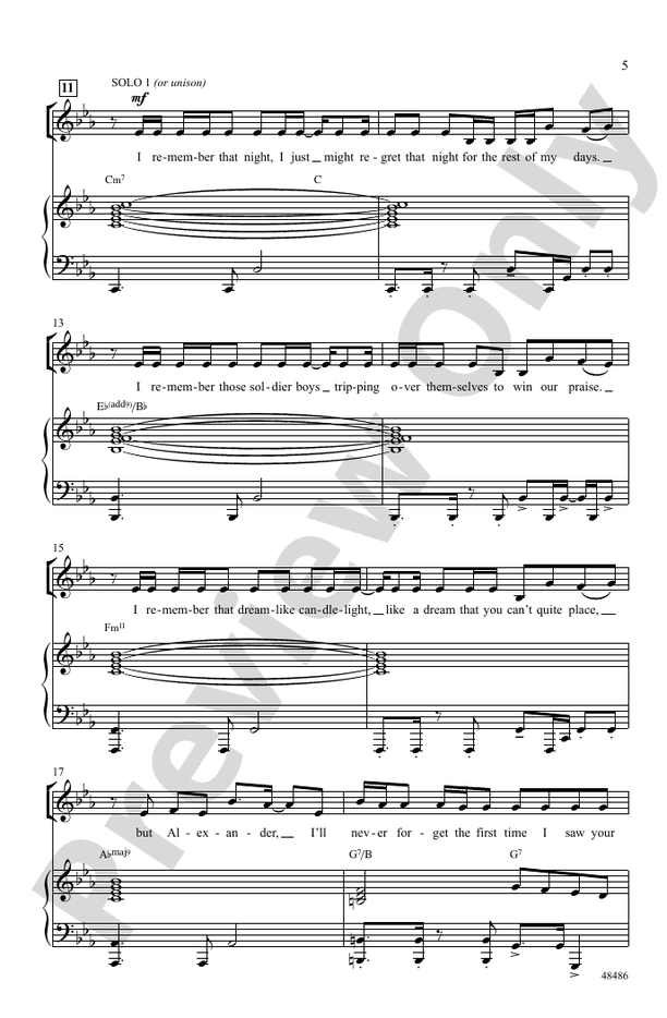 Hamilton Women – SSA Choral Octavo (Digital Download)