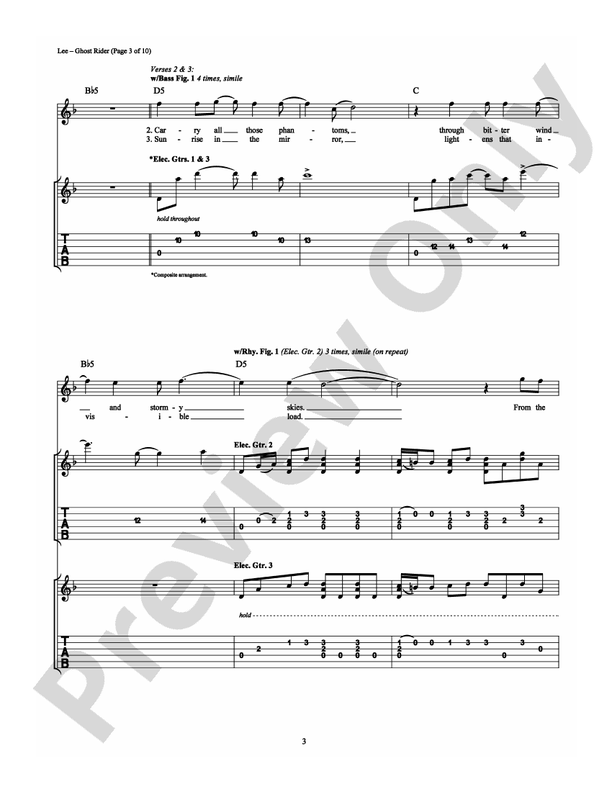 Ghost Rider - Guitar TAB (Digital Download)