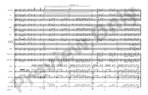 The Wizard of Oz Meets The Wiz, Part 2 – Marching Band Conductor Score & Parts (Digital Download)