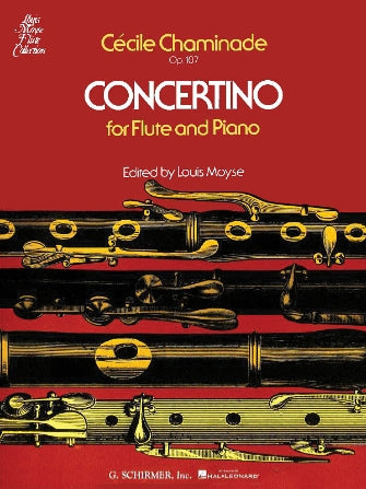 Chaminade - Concertino Op107 - Flute/Piano Accompaniment Schirmer 50290720