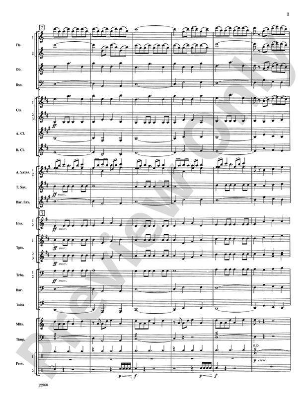 Sailing Songs - Concert Band Conductor Score & Parts (Digital Download)