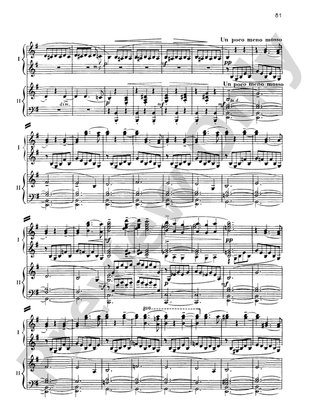 Suite No. 2, Opus 17 - II. Valse - 2 Pianos, 4 Hands (Digital Download)