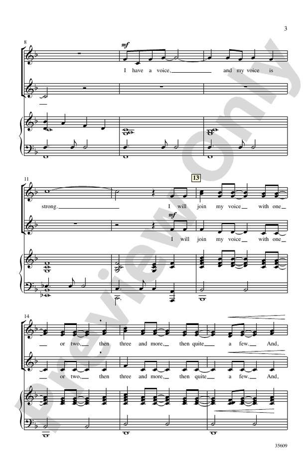 I Have a Voice – SSA Choral Octavo (Digital Download)