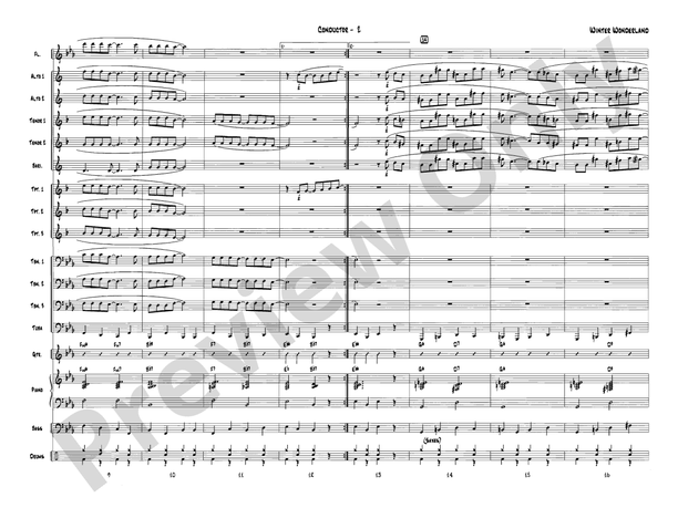 Winter Wonderland (Grade 1) - Jazz Ensemble Conductor Score & Parts (Digital Download)