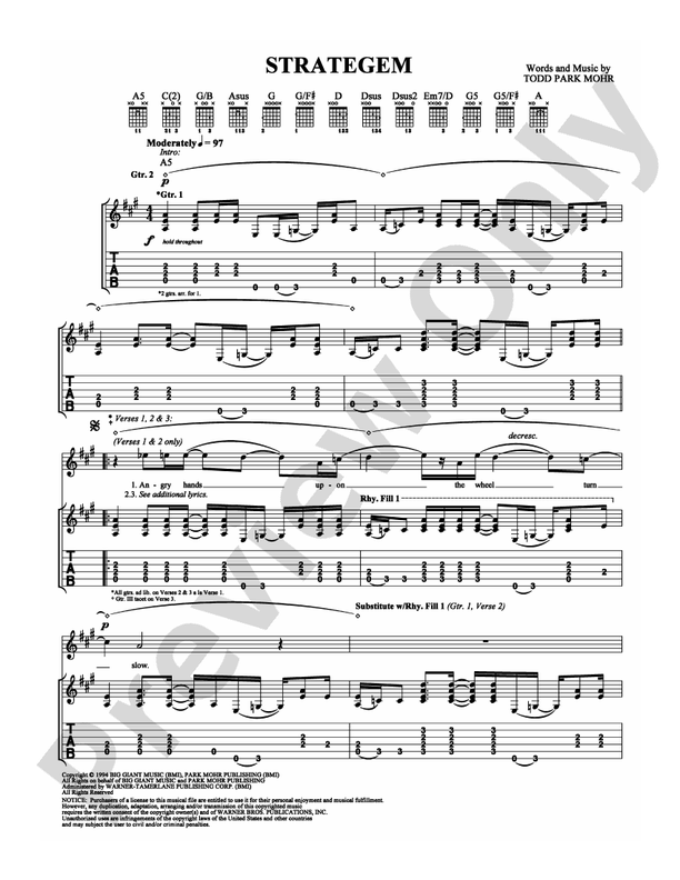 Strategem - Guitar TAB (Digital Download)