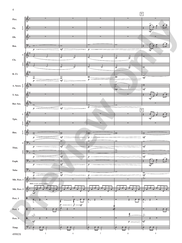 An Ancient World - Concert Band Conductor Score & Parts (Digital Download)