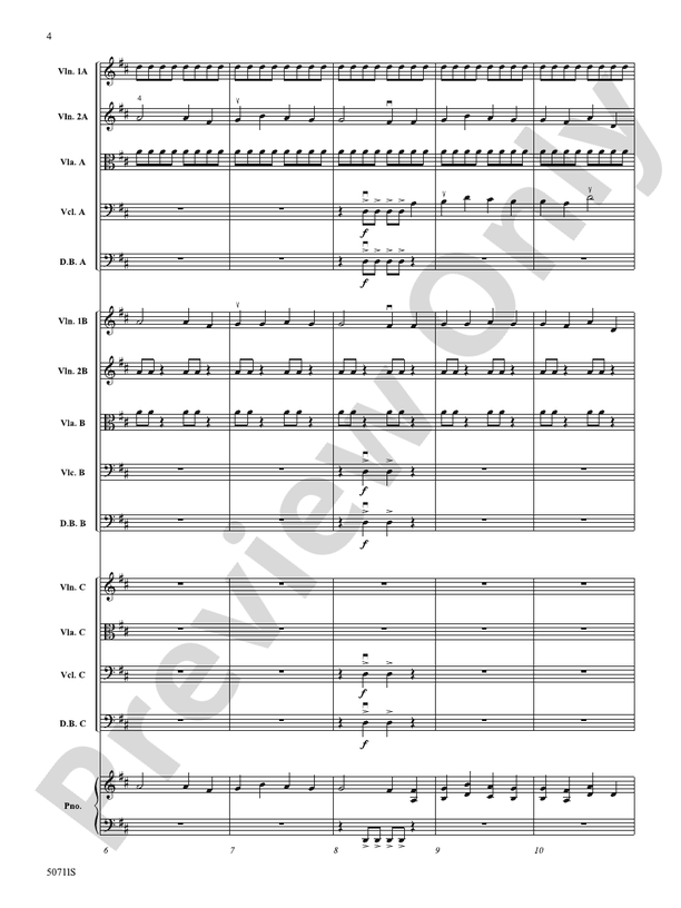 Golden Grove – String Orchestra Conductor Score & Parts (Digital Download)