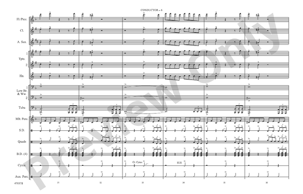 Believer – Marching Band Conductor Score & Parts (Digital Download)