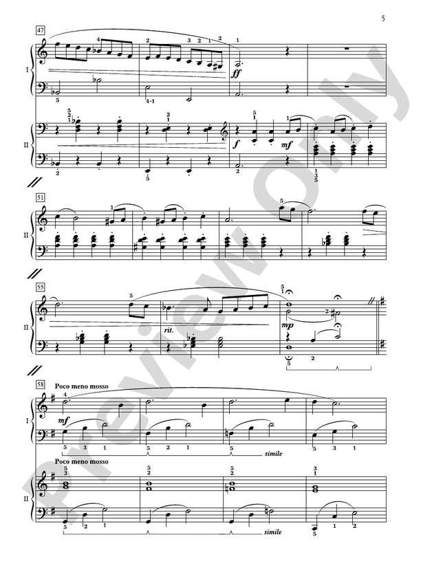 Concerto in Classical Style: In Three Movements for Solo Piano with Piano Accompaniment - 2 Pianos, 4 Hands (Digital Download)