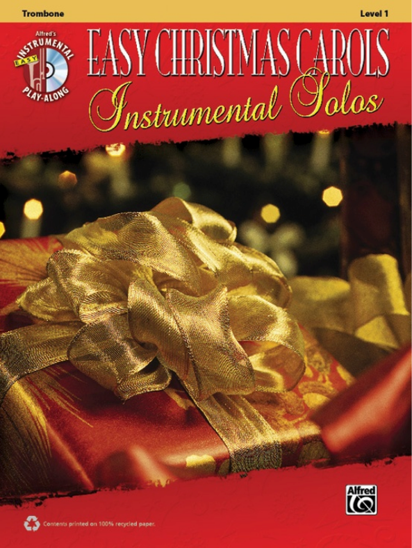 Easy Christmas Carols Inst Solos Trombone Bk/CD