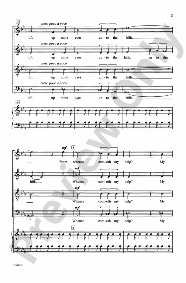 Psalm 121 - SATB Choral Octavo (Digital Download)