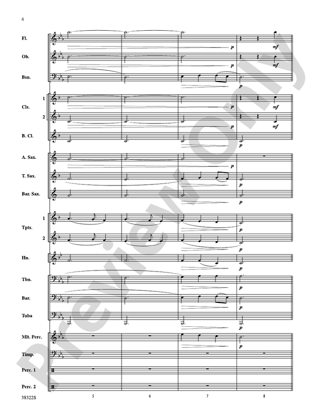 Gesu Bambino - Concert Band Conductor Score & Parts (Digital Download)