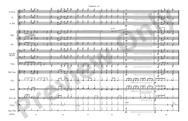 Wake Me Up Before You Go-Go – Marching Band Conductor Score & Parts (Digital Download)