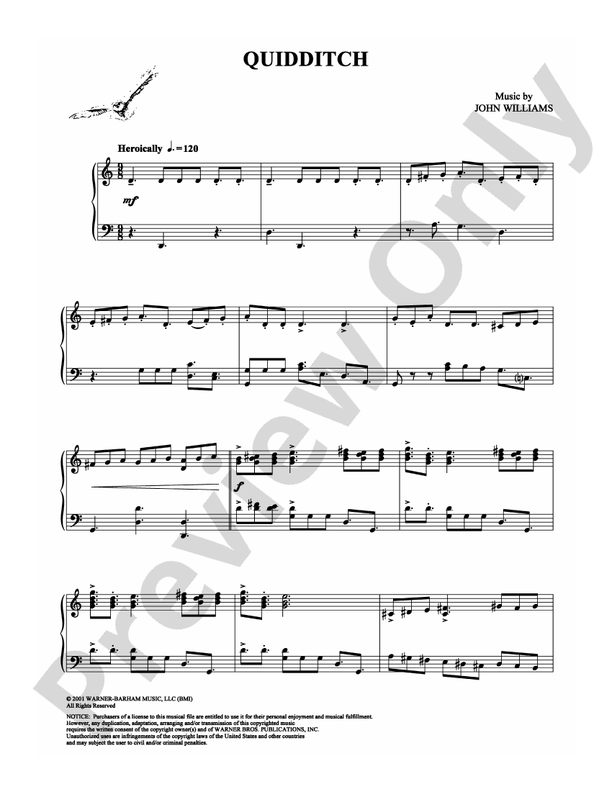 Quidditch (from Harry Potter) - Piano (Digital Download)