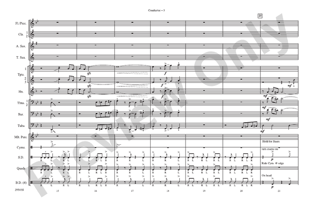 Sing Sang Sung – Marching Band Conductor Score & Parts (Digital Download)