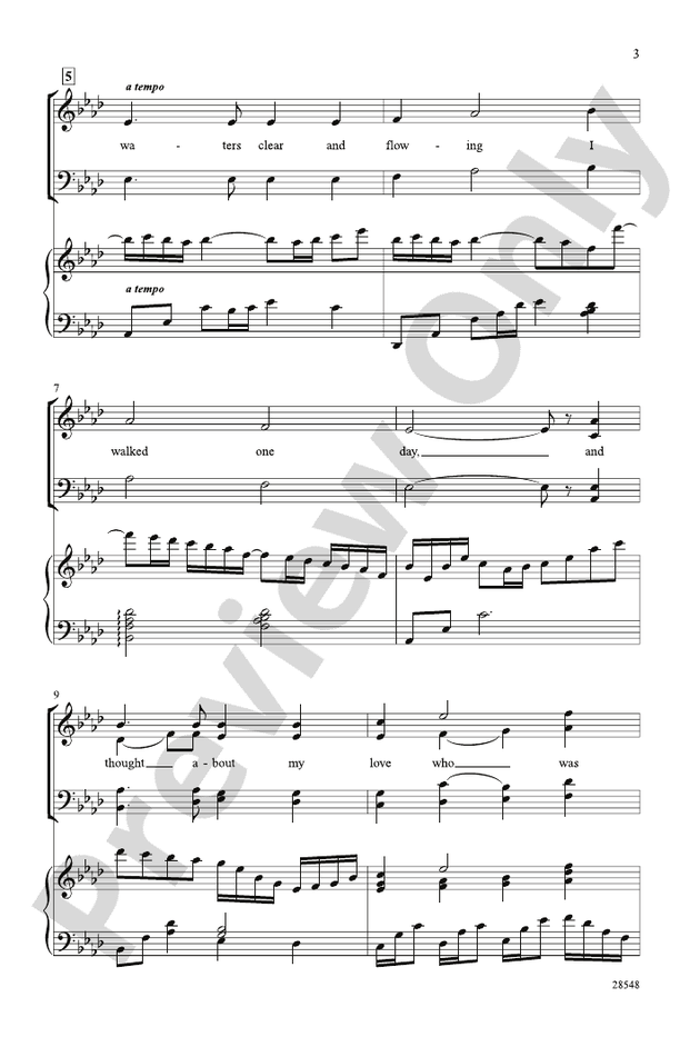 By Waters Clear and Flowing – SATB Choral Octavo (Digital Download)