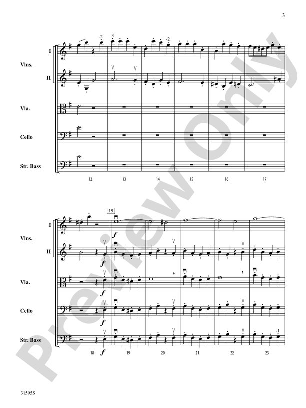 Symphony No. 44 "Trauer" (4th Movement) – String Orchestra Conductor Score & Parts (Digital Download)