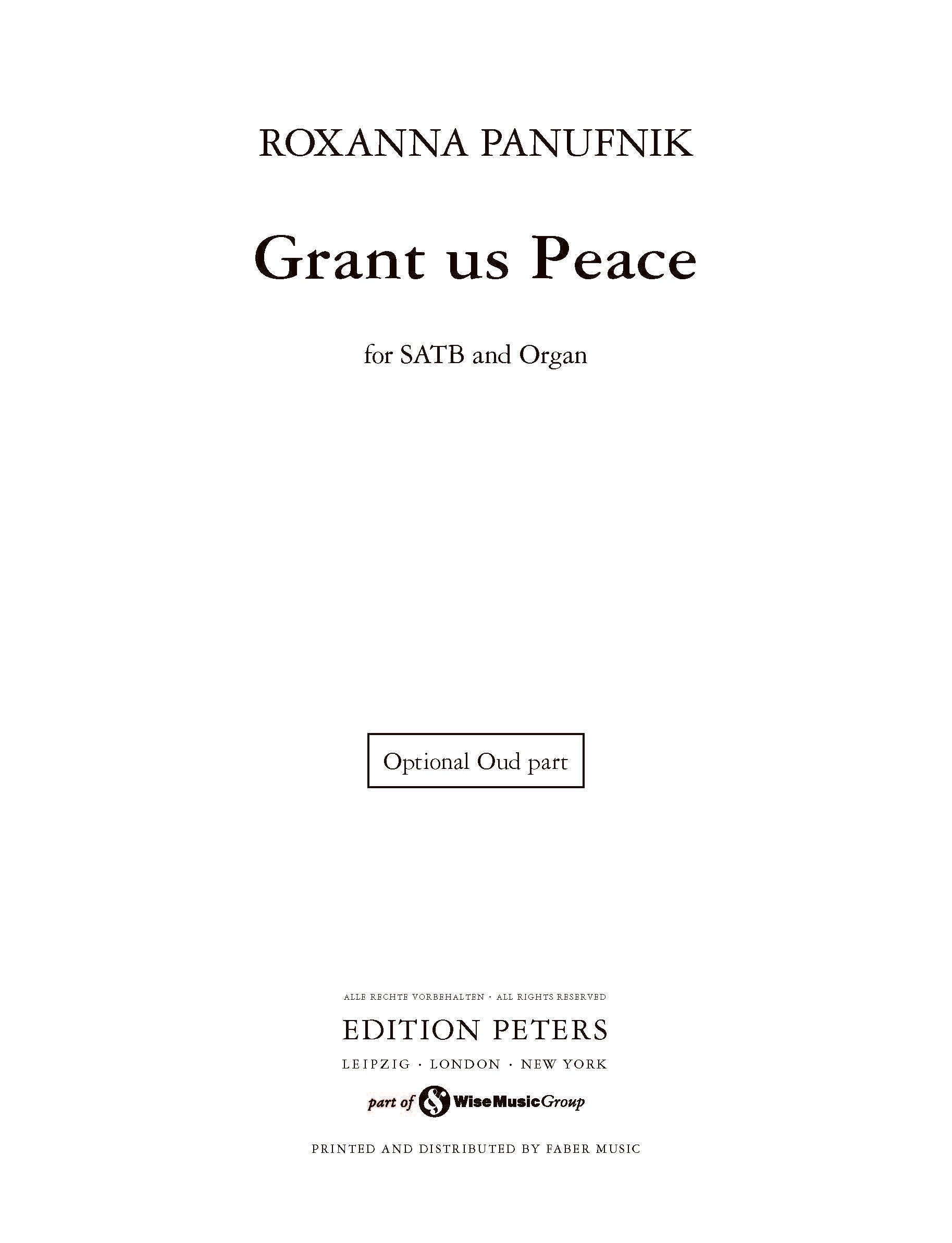 Grant Us Peace (EP73774a) - Oud (Digital Download)