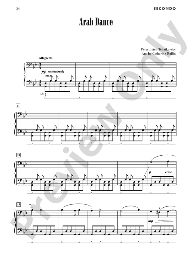 Arab Dance - 1 Piano, 4 Hands (Digital Download)
