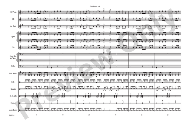 Winner – Marching Band Conductor Score & Parts (Digital Download)