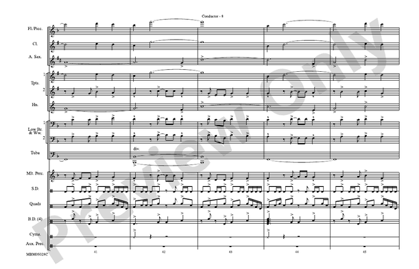 The Magnificent Seven (Arr. Brian Scott) – Marching Band Conductor Score & Parts (Digital Download)